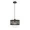 Z-Lite Kipton 1 Light Pendant, Matte Black & Clear 3037P11-MB - alternate 5